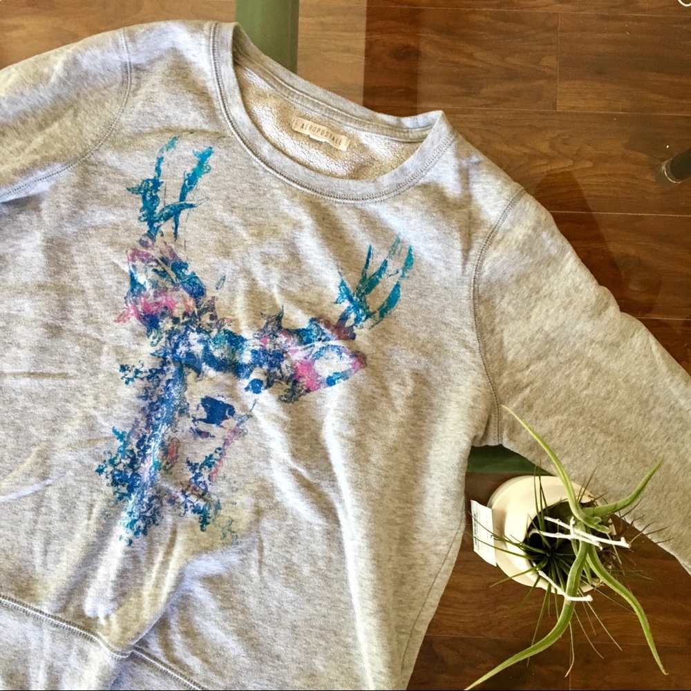 Aeropostale Reindeer Crewneck